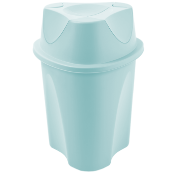 Ведро для мусора Planet Twist 9 л серо-голубое