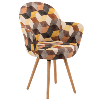 Кресло Tilia Gora-N ножки буковые, сиденье с тканью SIESTA 301