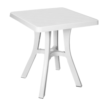 Стол квадратный Irak Plastik Royal 70x70 см белый