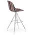 Стілець барний Tilia Eos-X сидіння з тканиною, ніжки металеві хромовані ARTCLASS 903