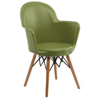 Кресло Tilia Gora-V ножки буковые хаки