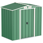 Сарай металевий ECO 202x122x181 см зелений з білим Сарай металевий ECO 202x122x181 см зелений з білим