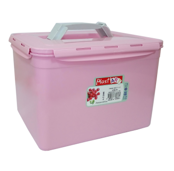 Контейнер с ручкой большой Fresh Box 11 л розовый
