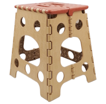 Табурет раскладной Planet 36 см коричнево-бежевый