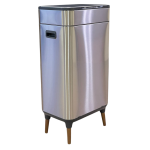 Сенсорне відро для сміття JAH 40 л прямокутне на ніжках срібний металік з внутрішнім відром Сенсорне відро для сміття JAH 40 л прямокутне на ніжках срібний металік з внутрішнім відром