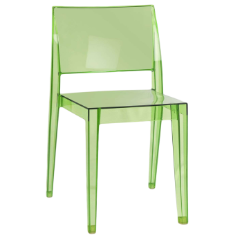 Стул Papatya Gyza прозрачно-зеленый