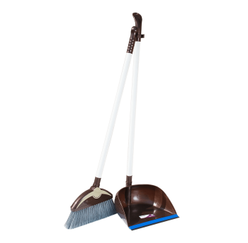 Метла с совком Irak Plastik Dodo коричневый
