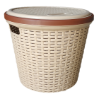 Кошик для білизни під ротанг 13 л бежевий