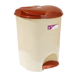 Відро для сміття з педаллю Irak Plastik Bella №2 19л бежеве