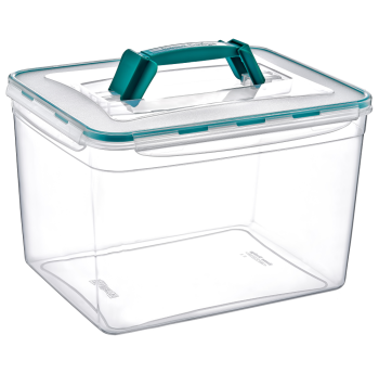 Контейнер з ручкою великий Fresh Box 11 л прозорий