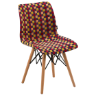 Стілець Tilia Laser-V ніжки букові, сидіння з тканиною ARTNUVO 46094 - V6