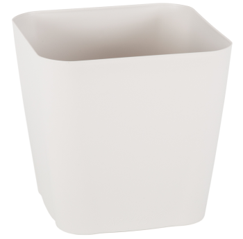 Горщик для квітів з дренажем Safir 1,8 л біло-сірий