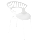 Кресло Papatya Tiara белый, база белый