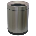 Відро для сміття JAH 10 л кругле срібний металік без кришки з внутрішнім відром Відро для сміття JAH 10 л кругле срібний металік без кришки з внутрішнім відром
