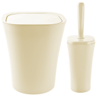 Набір для ванної кімнати Planet Papillon 2 предмета кремовий