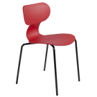 Стілець Papatya Yugo-S червоний, ніжки катафорез чорний