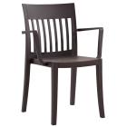 Крісло Papatya Eden-K матове темно-коричневе