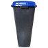 Бак для сортування сміття 70 л Planet "Папір" антрацитовий-синій