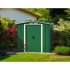 Сарай металлический ECO 202x122x181 см зеленый с белым