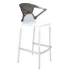 Барне крісло Papatya Ego-K біле сидіння, верх прозоро-димчастий