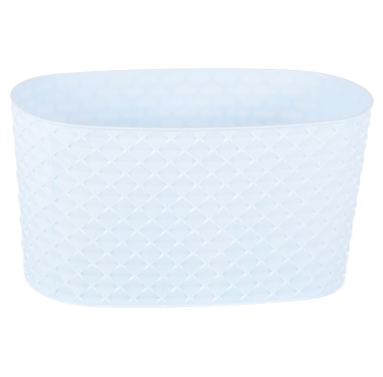 Горшок для цветов балконный с дренажем Kapadokya 4,7 л белый