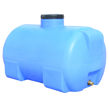 Бак 85 л горизонтальный ГО ПБ голубой