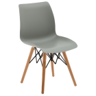 Стілець Tilia Laser-V ніжки букові сірий цемент