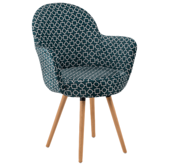 Кресло Tilia Gora-N ножки буковые, сиденье с тканью ARTCLASS 808