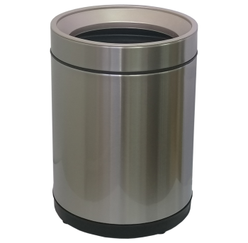 Відро для сміття JAH 10 л кругле срібний металік без кришки з внутрішнім відром
