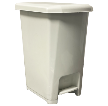 Відро для сміття з педаллю 9 л прямокутне біле Planet