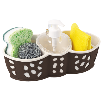Органайзер для ванної та кухні Planet Stone коричнево-кремовий