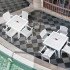 Стіл квадратний Irak Plastik Comfort 90x90 під ротанг сірий