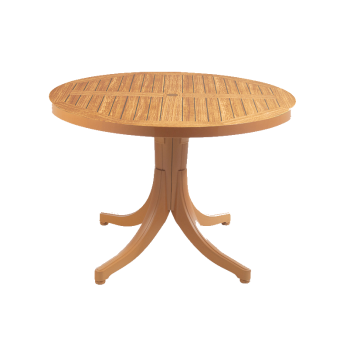 Стол круглый Papatya Дива плюс 105 тик под дерево