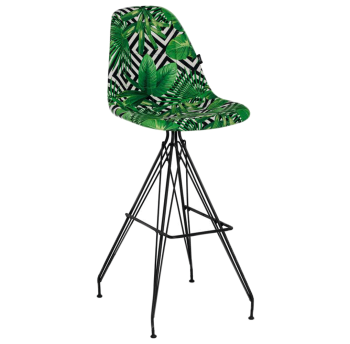 Стул барный Tilia Eos-X сиденье с тканью, ножки металлические крашеные VOKATO