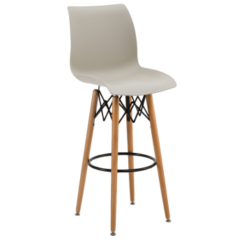 Стул барный Tilia Laser-V ножки буковые бежевый