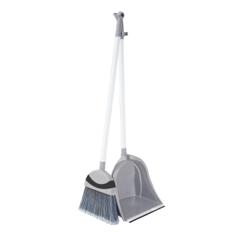 Метла с совком Irak Plastik Polo серая