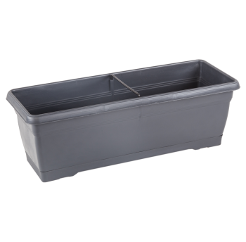 Горшок для цветов балконный Villa 10 л антрацитовый