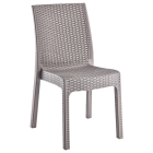 Стул Irak Plastik Delux под ротанг серый