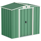 Сарай металевий ECO 202x122x181 см зелений з білим