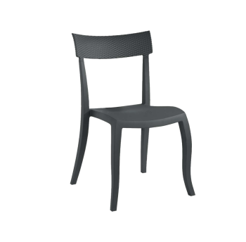 Стул Papatya Hera-SP RATTAN антрацит