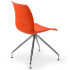 Стілець Tilia Lazer-Z ніжки хромовані помаранчевий