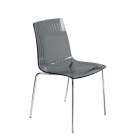 Стілець Papatya X-Treme S прозоро-димчастий