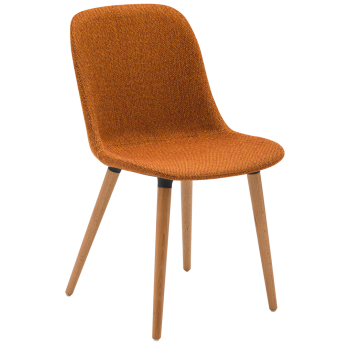 Стілець Tilia Shell-N Pad ніжки букові, сидіння з тканининою knit-45