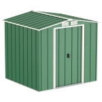 Сарай металевий ECO 202x182x181 см зелений з білим Сарай металевий ECO 202x182x181 см зелений з білим