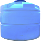 Бочка 7500 л вертикальная широкая ПБ голубая