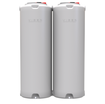 Емкость-модуль 2000 л узкая вертикальная белая  