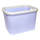 Корзина для белья под ротанг 35 л сиреневый