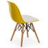 Стул Tilia Eos-V ножки буковые желтый - белая слоновая кость