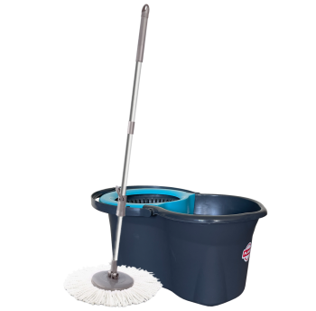 Набір для прибирання Planet Spin Mop Mini Eco 14 л антрацитовий-бірюзовий