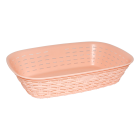 Хлебная корзина под ротанг оранжевая